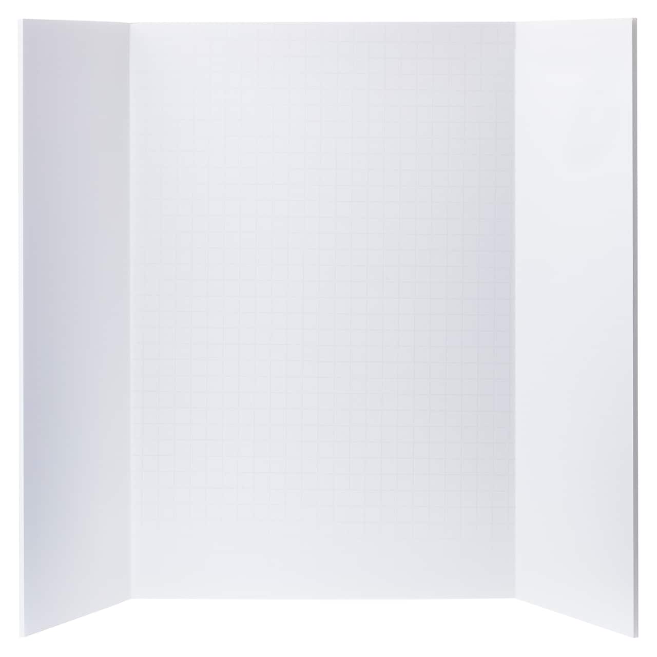 12 Pack: White Guide-Line 18" x 24" Foam Tri-Fold Display Board